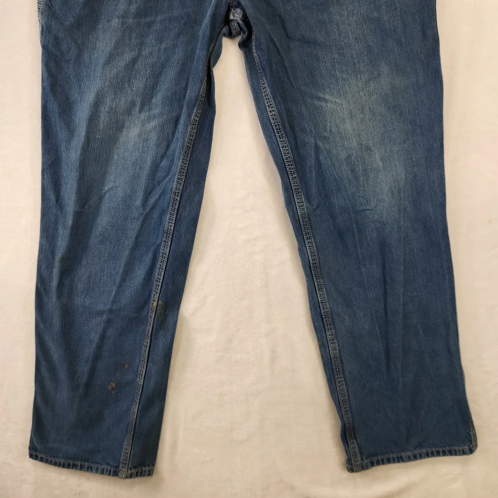 Carhartt FR Men's Blue Denim Carpenter Pants Flame Resistant Workwear Size 40x34